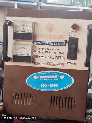 Bán ổn áp 3kva Hanshin dây đồng zin hoạt đống. Mua bán Đồ chuyên dụng, Giống nuôi trồng tại Thành phố Thủ Đức Tp Hồ Chí Minh được đăng bởi Ai Đợi
