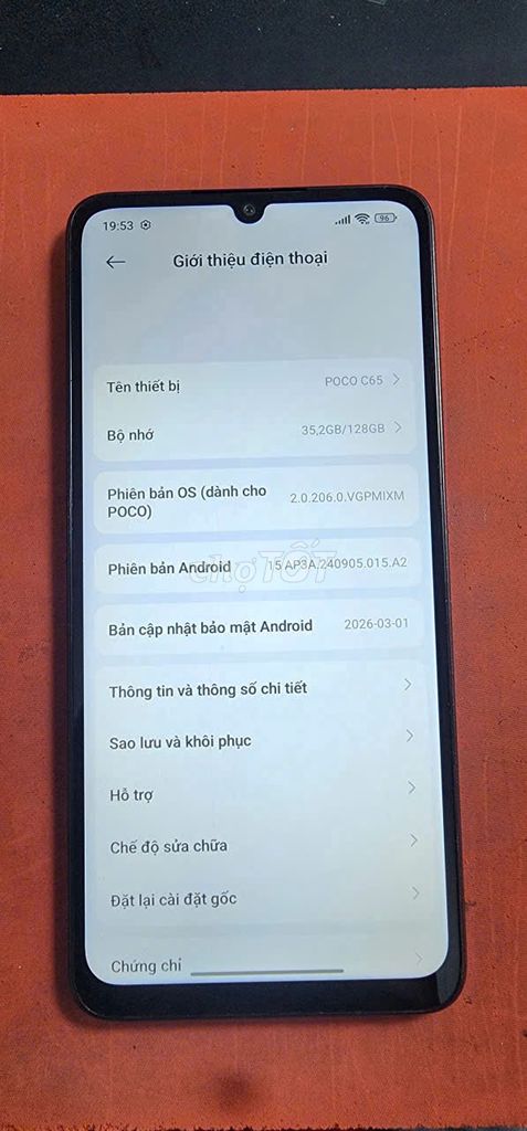 POCO C65 128GB Đen. Mua bán Điện thoại tại Quận 12 Tp Hồ Chí Minh được đăng bởi Toàn hình 1