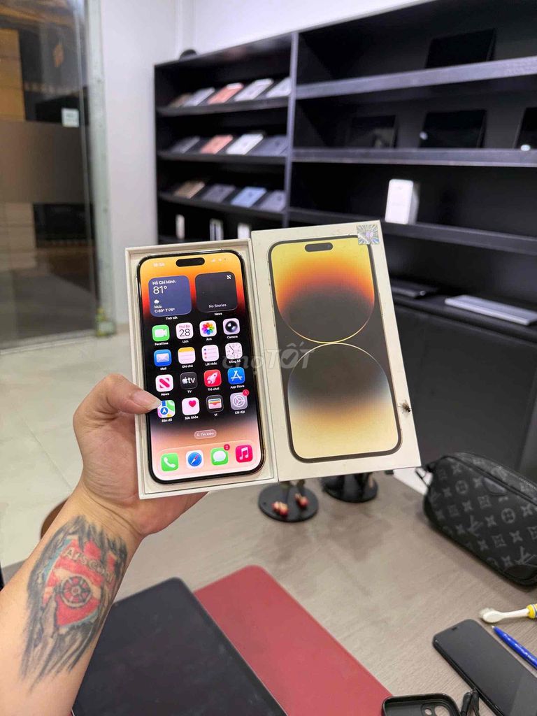 Apple iPhone 14 Pro Max 128GB Vàng Màn Hx Oled. Mua bán Điện thoại tại Quận Đống Đa Hà Nội được đăng bởi KT Hà Nội Mobile hình 1