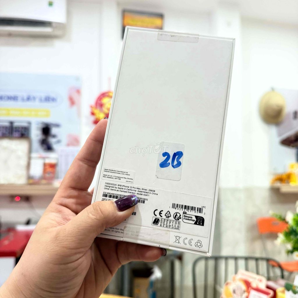 12Promax 256Gb trắng new chưa kích có góp