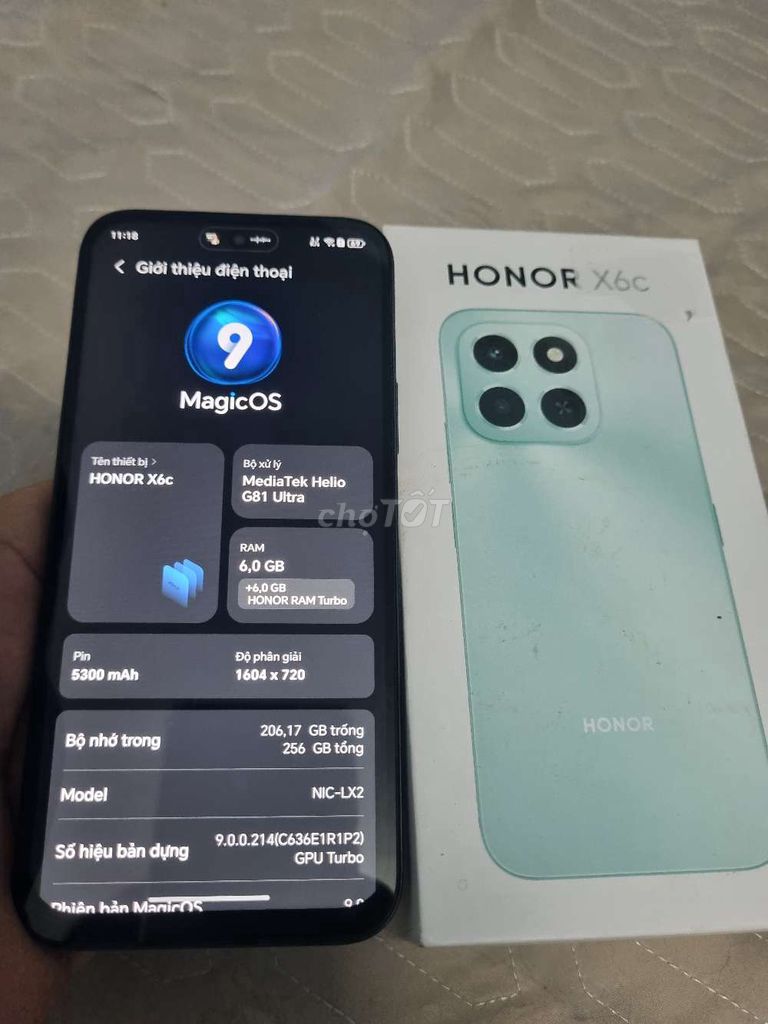 Honor X6c Đen 256GB. Mua bán Điện thoại tại Huyện Bình Chánh Tp Hồ Chí Minh được đăng bởi Hoàng An hình 1