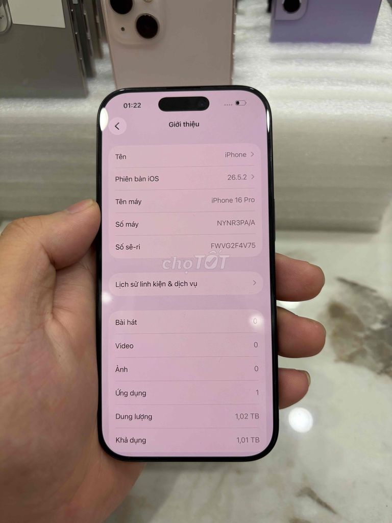 Apple iPhone 16 Pro 1TB Đen 100% 2 lần sạc. Mua bán Điện thoại tại Huyện Thanh Trì Hà Nội được đăng bởi Đoàn Xuân Tùng hình 1