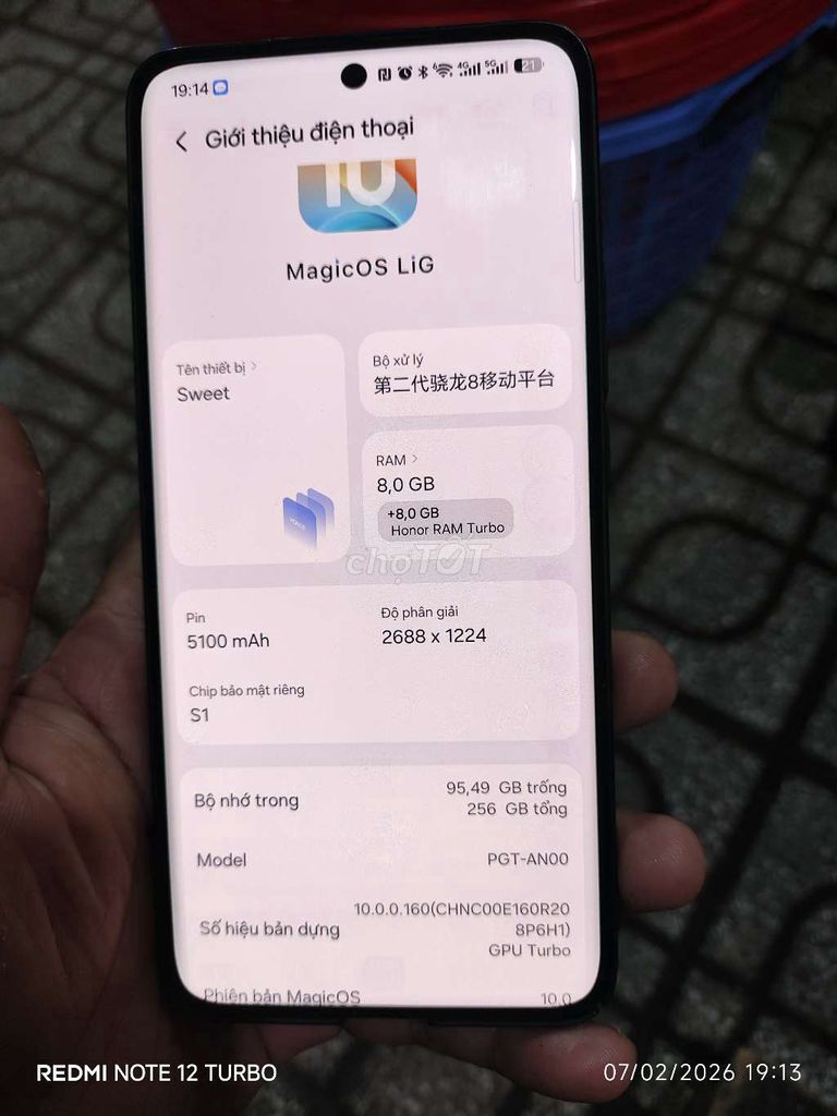 Honor Magic 5. Mua bán Điện thoại tại Huyện Bình Đại Bến Tre được đăng bởi Nguyễn Thanh Hải hình 1