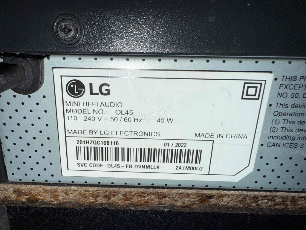 Loa bluetooth LG OL45 220W GL