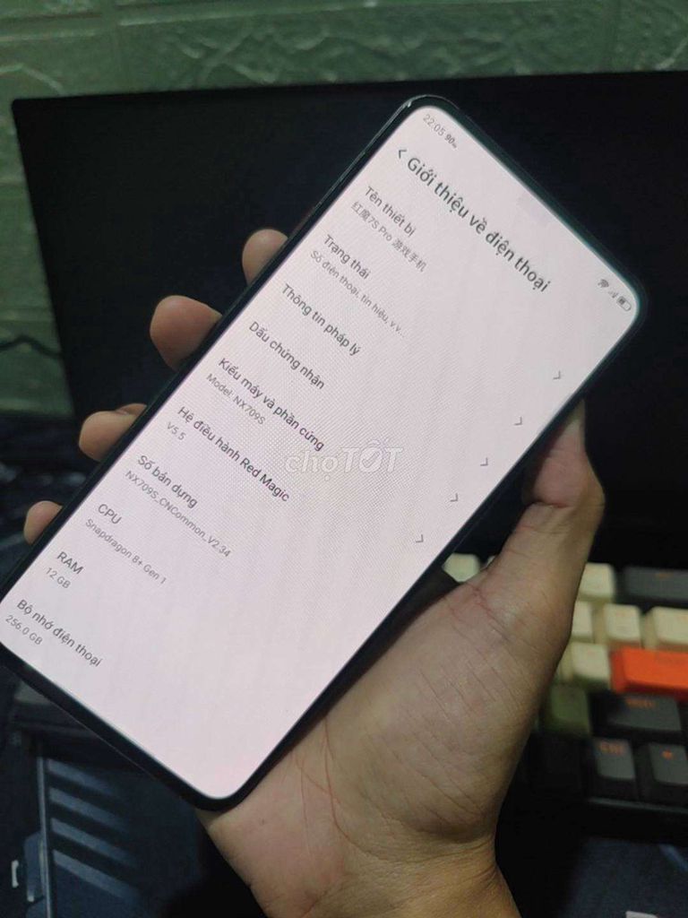 RedMagic 7S Pro 12GB/256GB. Mua bán Điện thoại tại Thành phố Nha Trang Khánh Hòa được đăng bởi Anh Tien hình 1