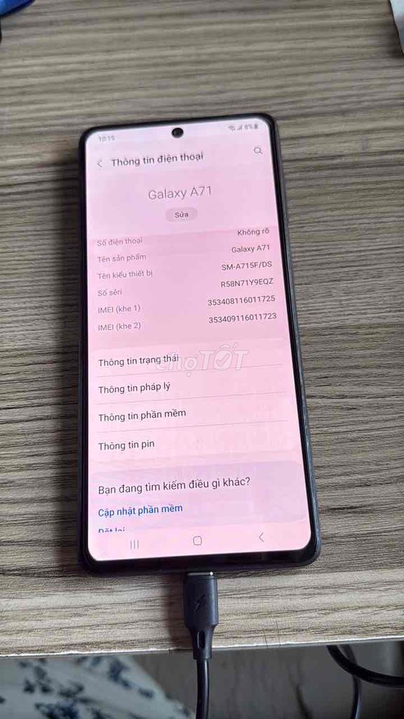 Samsung Galaxy A71 8GB/128GB Ám. Mua bán Điện thoại tại Quận 12 Tp Hồ Chí Minh được đăng bởi Dinh Mai Nuong hình 1