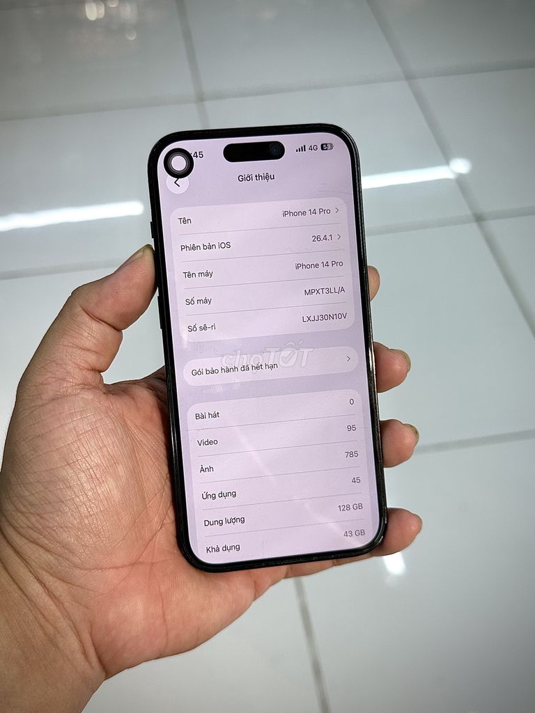iPhone 14 Pro Quốc Tế 128GB Zin Áp. Mua bán Điện thoại tại Huyện Bình Chánh Tp Hồ Chí Minh được đăng bởi Thiên Thương hình 1