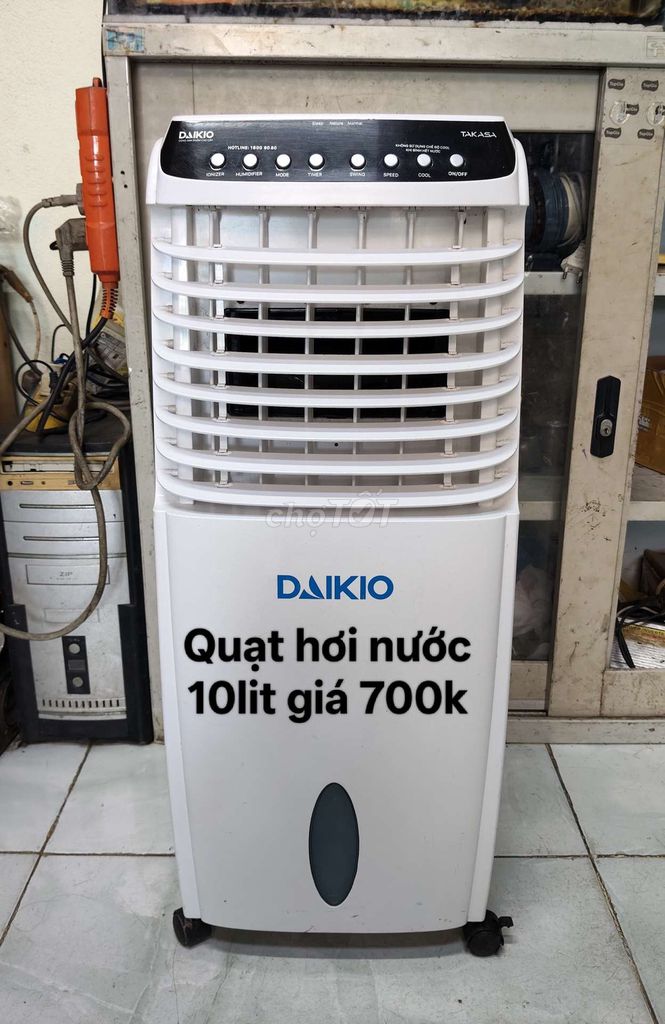 Quạt hơi nước Daikio 10 lít Trắng. Mua bán Quạt tại Quận Cẩm Lệ Đà Nẵng được đăng bởi Quạt củ giá ok hình 1