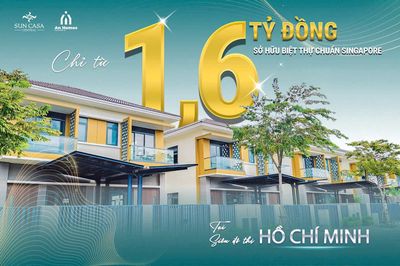BIỆT THỰ SONG LẬP  SUN CASA CENTRAL –  CHỈ 1.6 TỶ NHẬN NHÀ,  CHO THUÊ