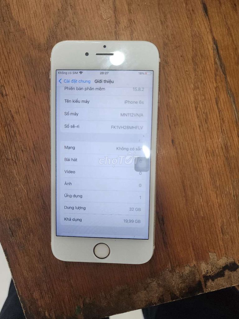 Iphone 6s 32g zin đẹp. Mua bán Điện thoại tại Quận Bình Thạnh Tp Hồ Chí Minh được đăng bởi Ngọc Như Quang hình 1