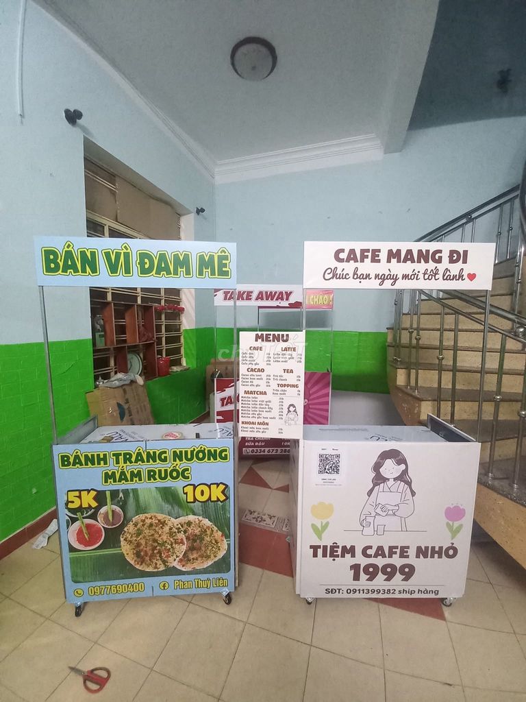 Tu gấp gọn bán cà phê