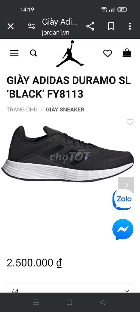 Adidas size 40 chính hãng độ mới 95% có ship cod