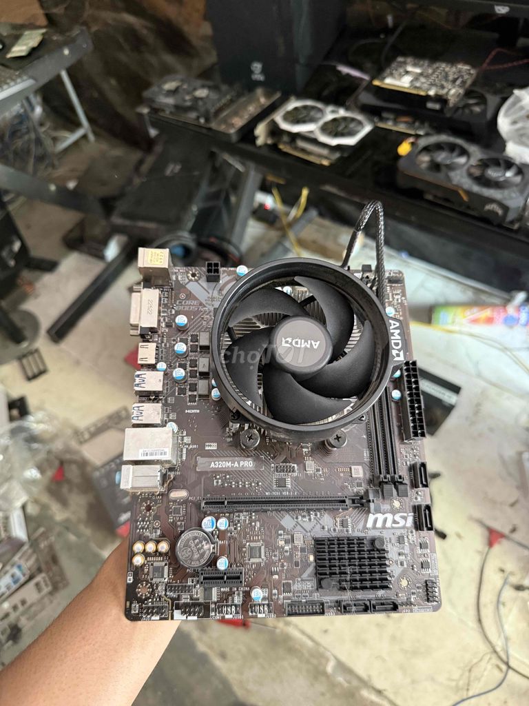 MSI A320M-A PRO AMD Ryzen 3 2200G. Mua bán Linh kiện (RAM, Card...) tại Thành phố Tam Kỳ Quảng Nam được đăng bởi Thành Viên PC Gaming hình 1