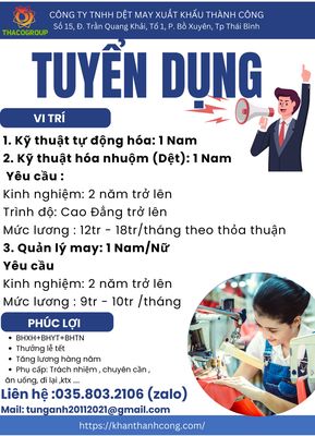 Công ty TNHH Dệt May XK Thành Công