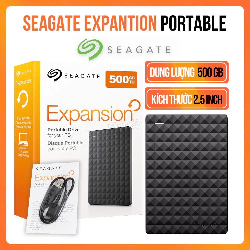 Ổ Cứng Di Động Seagate 500GB Expansion Portable2.5. Mua bán Linh kiện (RAM, Card...) tại Quận 10 Tp Hồ Chí Minh được đăng bởi Tùng HH hình 1