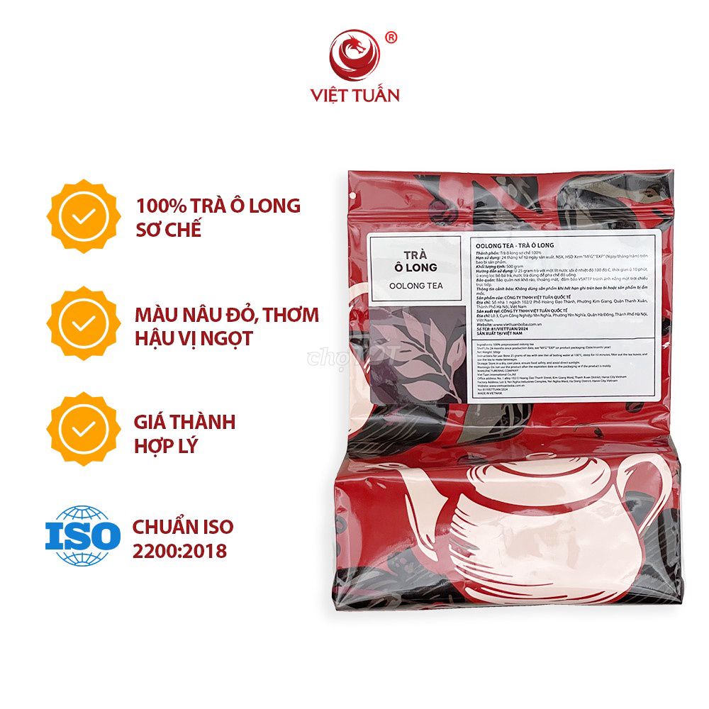 Trà Ô Long Việt Tuấn 500g Việt Nam. Mua bán Đồ ăn, thực phẩm và các loại khác tại Quận Liên Chiểu Đà Nẵng được đăng bởi Sương hình 1
