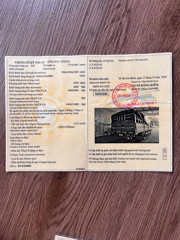 hino fc đời 2016 tải 6 thùng full inox 5m7.. Mua bán Xe tải, xe ben tại Huyện Trảng Bom Đồng Nai được đăng bởi Minh Hậu hình 12