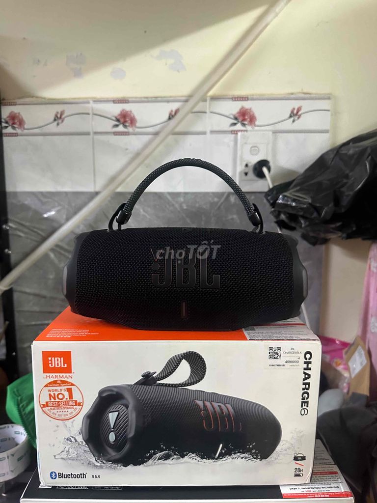 Loa Bluetooth JBL Charge 6 Đen. Mua bán Tivi, Âm thanh tại Quận 7 Tp Hồ Chí Minh được đăng bởi Tiểu Cường mê loa hình 1