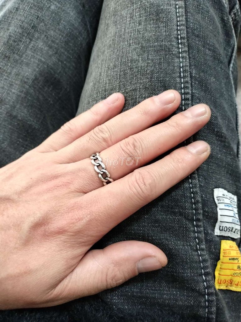 Nhẫn Bạc S925 italy kiểu xoắn đờ mi. Mua bán Phụ kiện thời trang khác tại Quận Hoàn Kiếm Hà Nội được đăng bởi Nike Jordan  hình 1