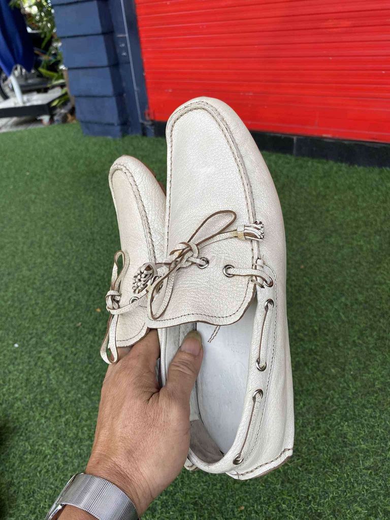 Giày sezi 39  lười Bally nam da thật trắng kem. Mua bán Giày dép tại Quận Thanh Khê Đà Nẵng được đăng bởi lanh pham hình 1