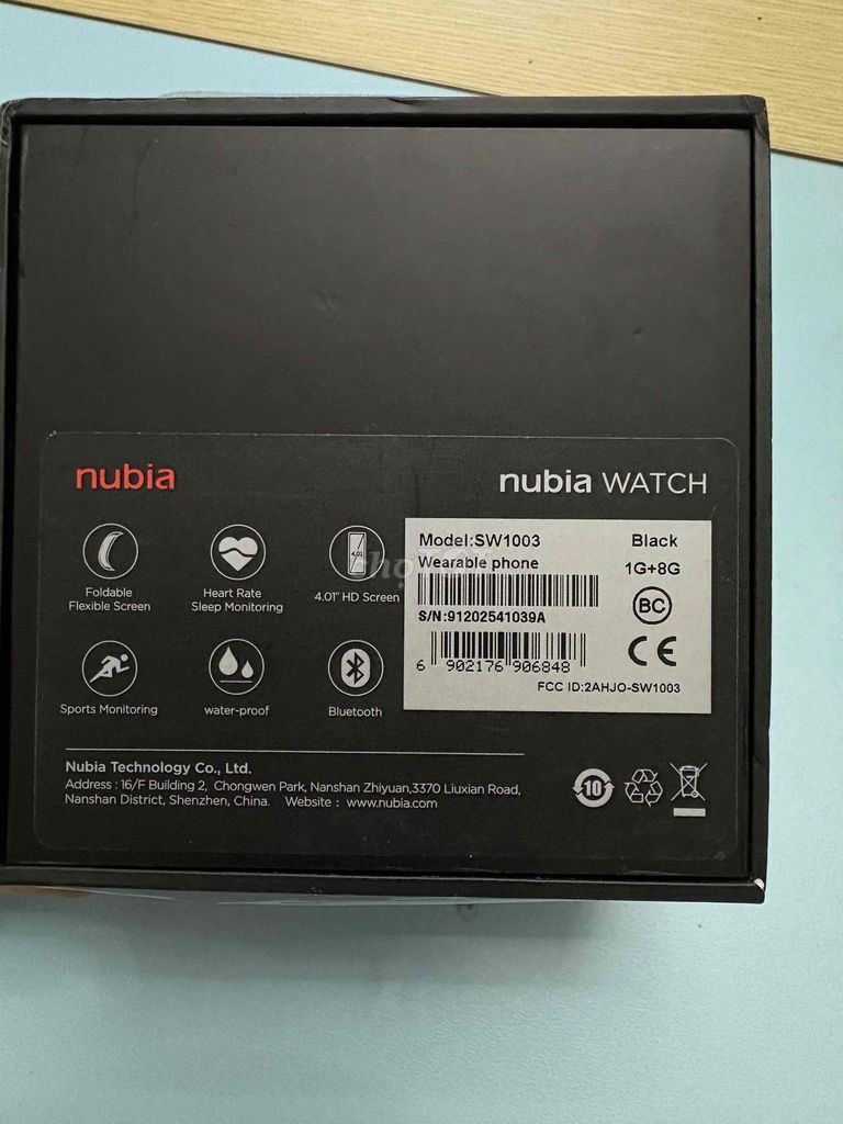 Nubia Watch  New 100% Full box