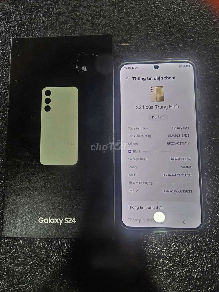 Samsung S24 5G 8/256 Zin chính hãng Việt Nam . Mua bán Điện thoại tại Huyện Hóc Môn Tp Hồ Chí Minh được đăng bởi Dvdl trung hieu hình 1