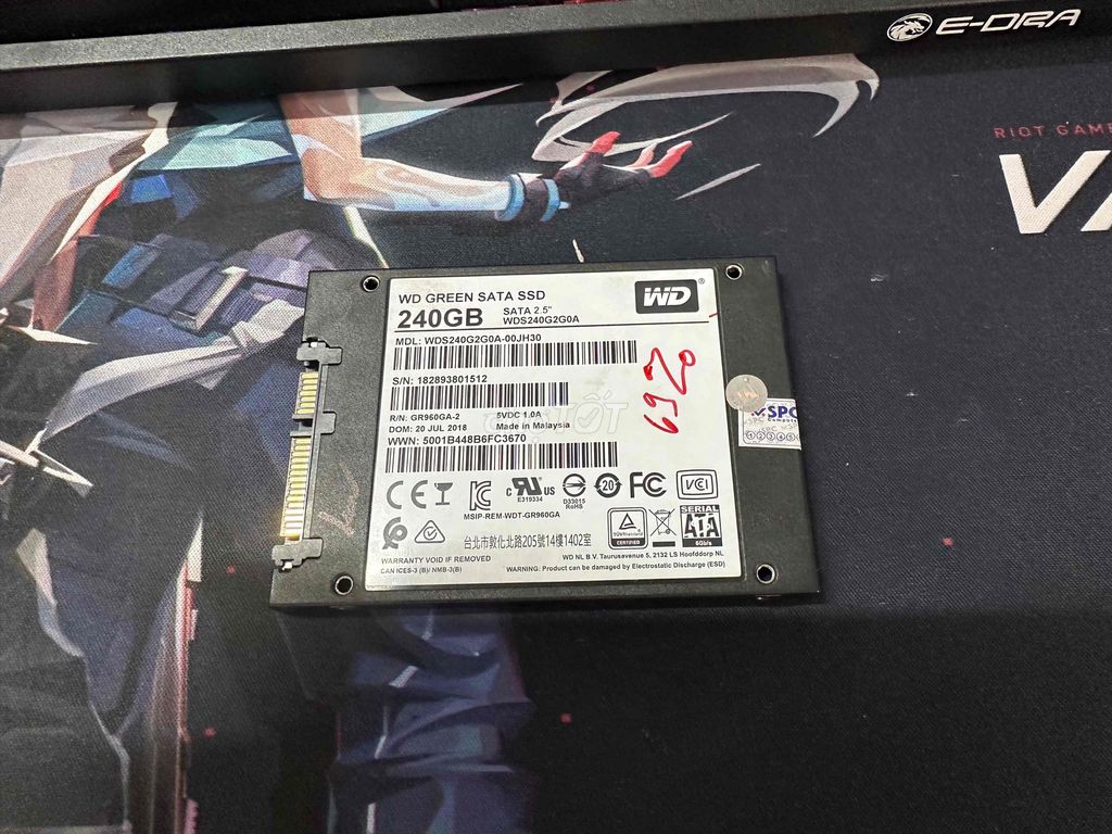 Ổ cứng SSD WD 240G 69%.. Mua bán Linh kiện (RAM, Card...) tại Quận Gò Vấp Tp Hồ Chí Minh được đăng bởi Tình Nguyễn hình 1