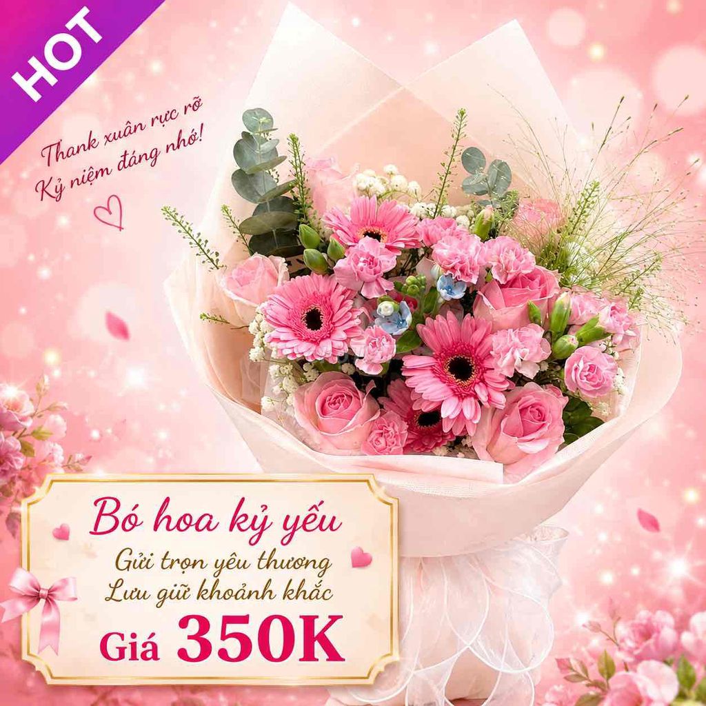 Hoa Kỷ Yếu Hồng Ngọt Ngào Thanh Xuân, Xinh Xắn. Mua bán Cây cảnh, đồ trang trí tại Huyện Tiên Du Bắc Ninh được đăng bởi TRUNG TÂM TỔ CHỨC DỊCH VỤ CƯỚI HỎI TRỌN GÓI DUYÊN GẤM hình 1