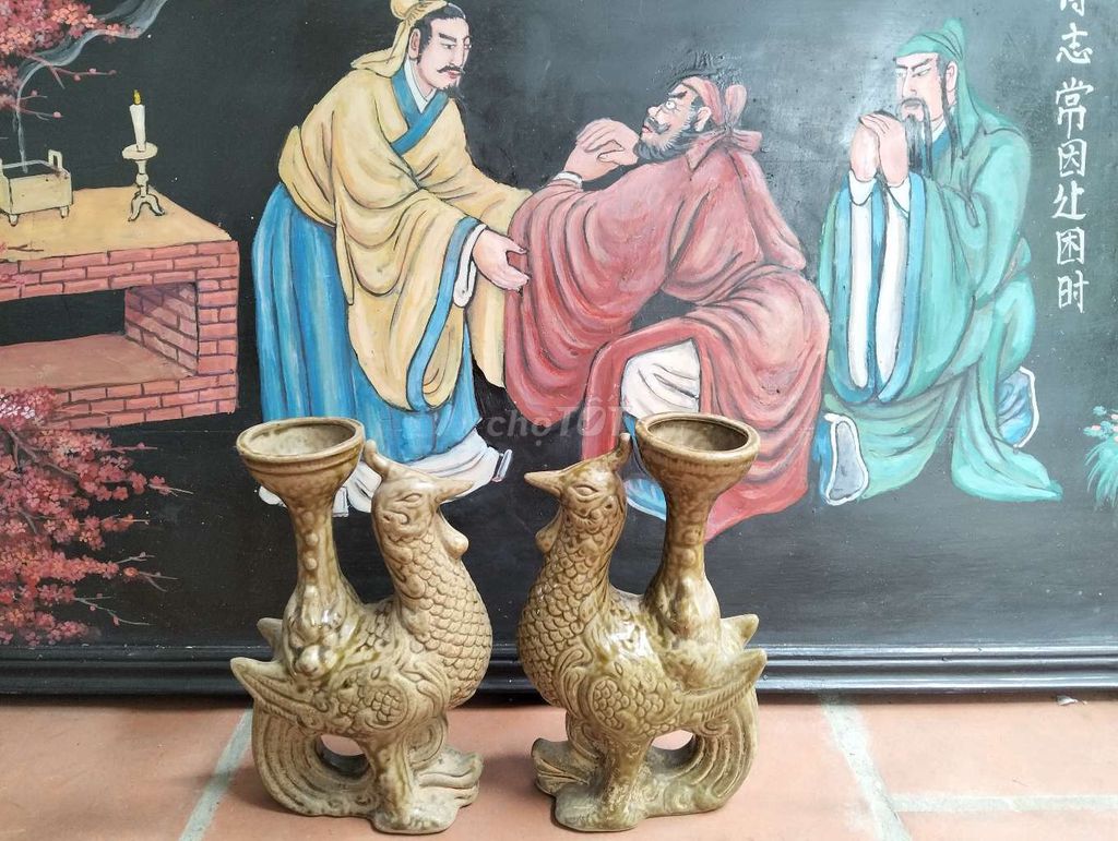 Chân nến gốm sứ độc lạ. Mua bán Cây cảnh, đồ trang trí tại Quận Hà Đông Hà Nội được đăng bởi Trung Nguyen Hoang hình 1