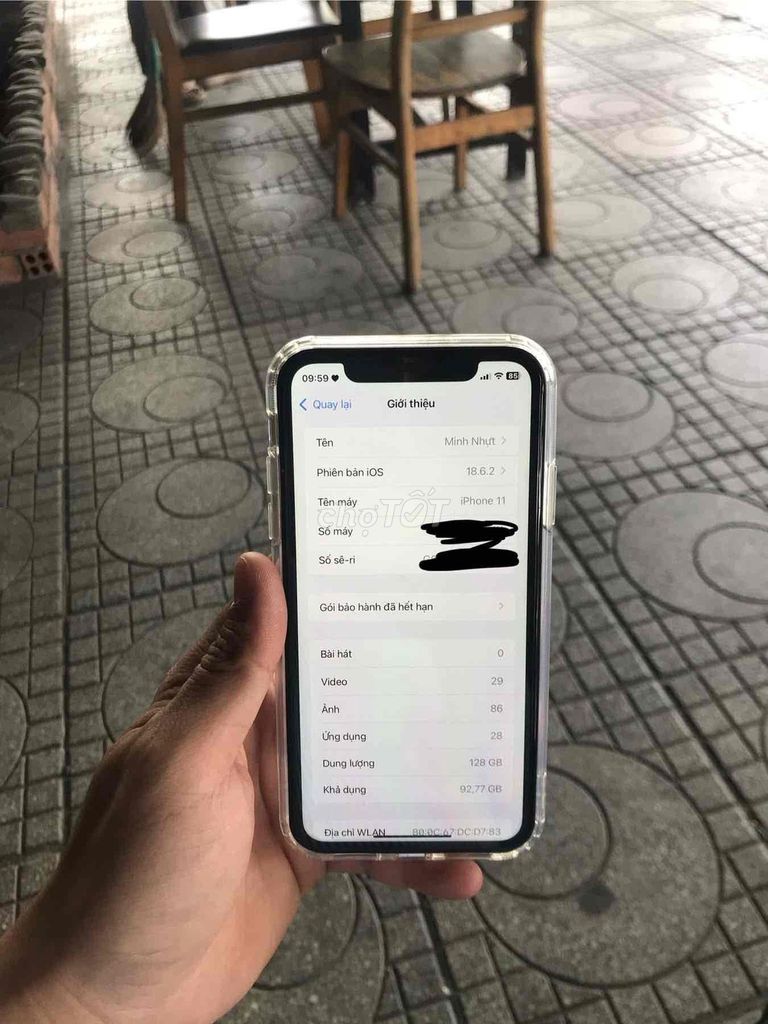 iPhone 11 128GB Trắng zin full quốc tế máy đẹp. Mua bán Điện thoại tại Thành phố Thủ Dầu Một Bình Dương được đăng bởi Minh Nhựt hình 1