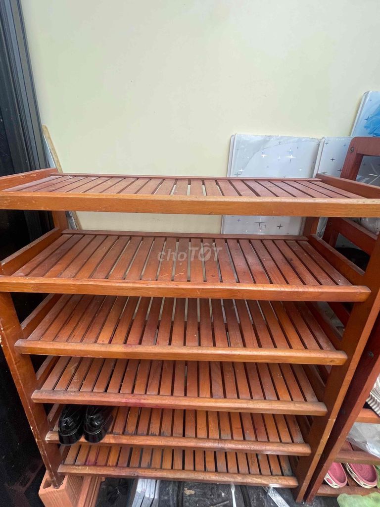 Kệ giày dép Gỗ Nâu 6 tầng 80x30x90. Mua bán Tủ, kệ gia đình tại Quận 12 Tp Hồ Chí Minh được đăng bởi Huệ hình 1