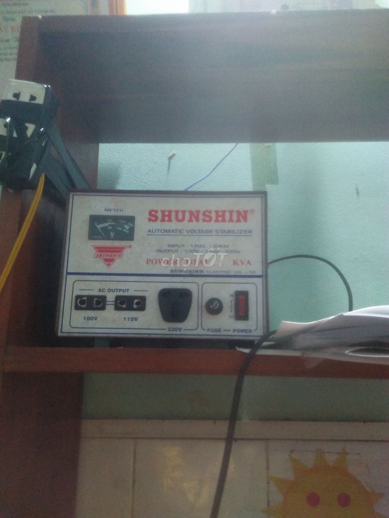 Ổn áp SHUNSHIN Automatic Voltage Stabilizer 1 KVA. Mua bán Nội thất, đồ gia dụng khác tại Huyện Hớn Quản Bình Phước được đăng bởi bi nhok hình 1