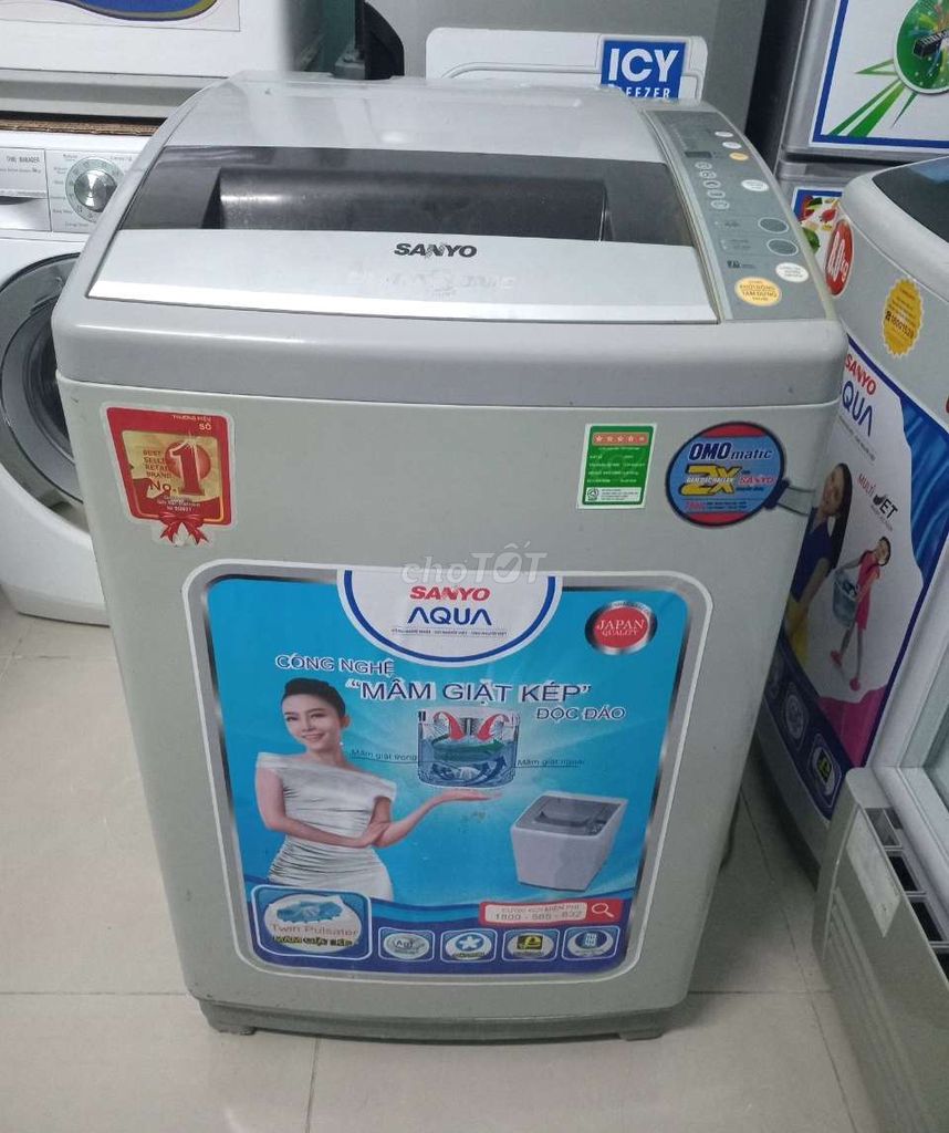 Thanh lý máy giặt Sanyo 10 kg chạy tốt có bảo hành