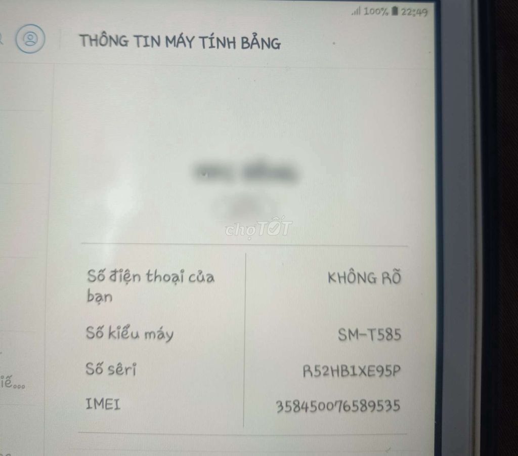 Samsung Galaxy Tab A 10.1 2019 Trắng. Mua bán Máy tính bảng tại Quận Tân Phú Tp Hồ Chí Minh được đăng bởi Nguyễn Đức Duy hình 1