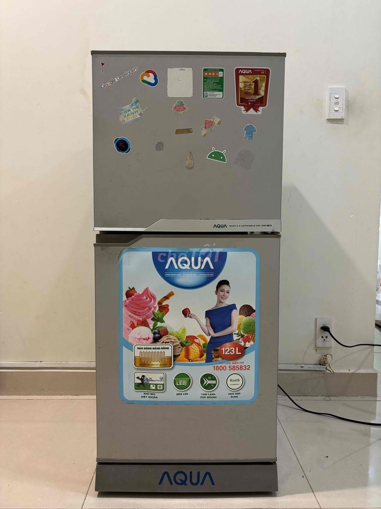 Tủ lạnh Aqua AQR-125BN 123 lít Xám. Mua bán Tủ lạnh tại Quận 8 Tp Hồ Chí Minh được đăng bởi Cường Phạm hình 1