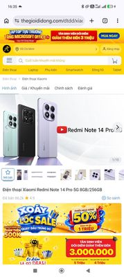 Xiaomi Redmi Note 14 Pro 5G 8GB 256GB Xanh