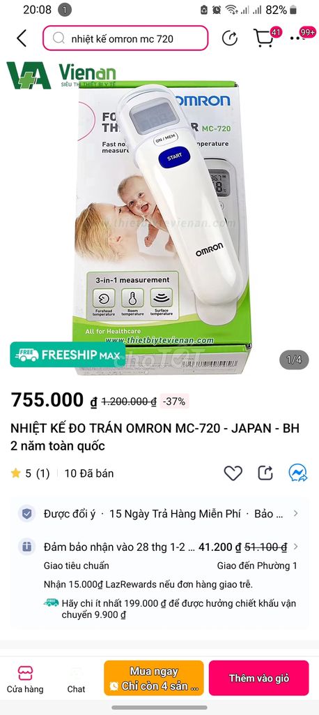 Đo nhiệt độ omron