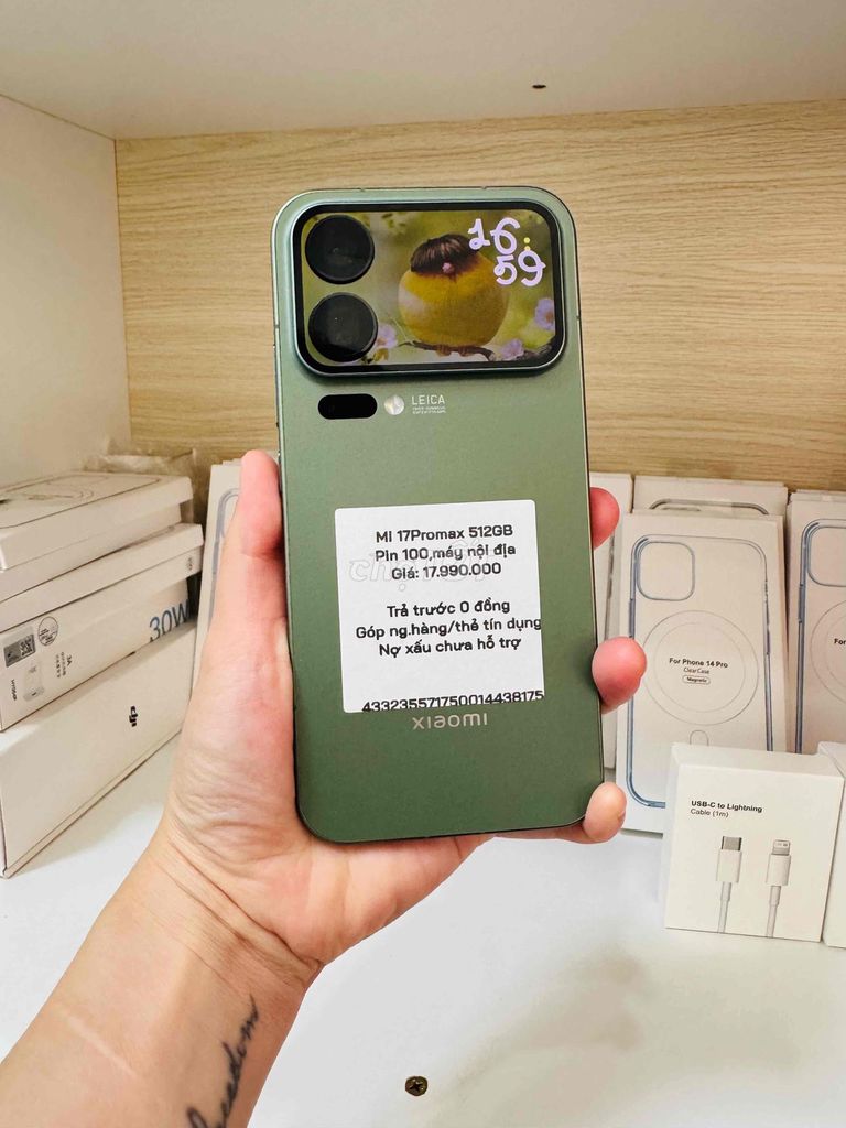 Xiaomi Mi 17 Promax 512GB Xanh lá. Mua bán Điện thoại tại Thành phố Long Xuyên An Giang được đăng bởi Ngân KNmobile An Giang  hình 1