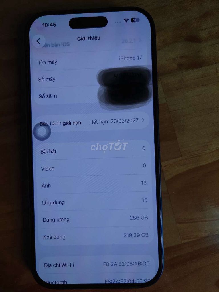 Apple iPhone 17 256GB Đen. Mua bán Điện thoại tại Huyện Bàu Bàng Bình Dương được đăng bởi Việt hình 1