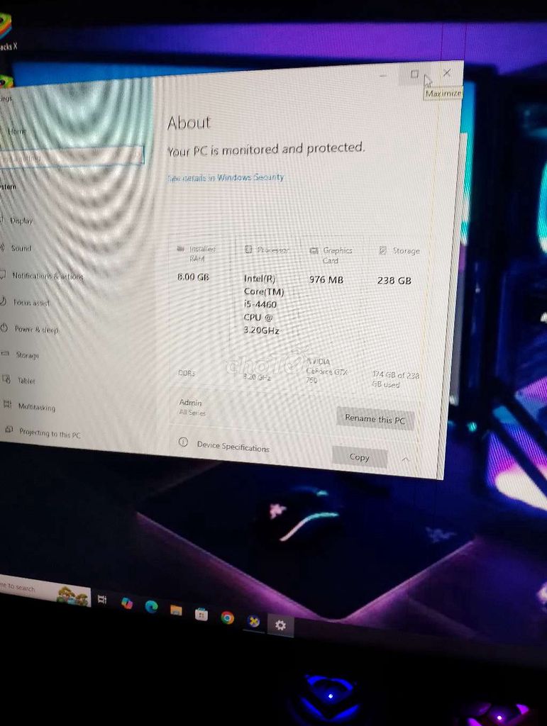 Bộ PC i5 ram8