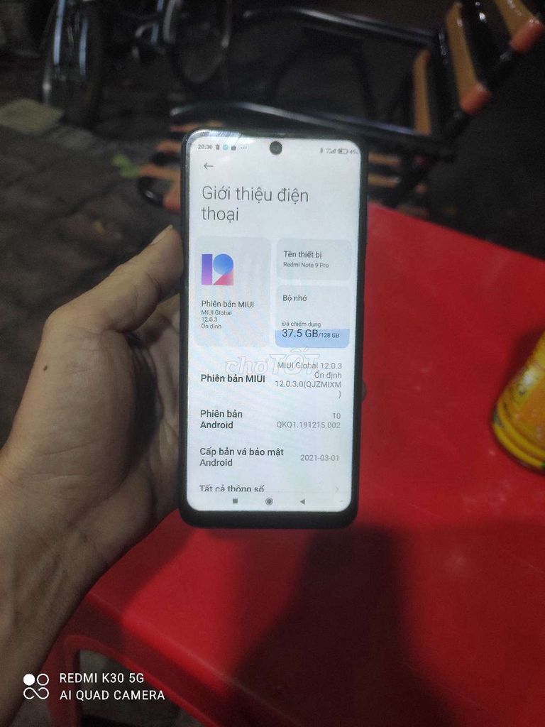 Xiaomi Redmi Note 9 Pro 128GB Xanh Ngọc. Mua bán Điện thoại tại Quận 8 Tp Hồ Chí Minh được đăng bởi tâm phạm hình 1
