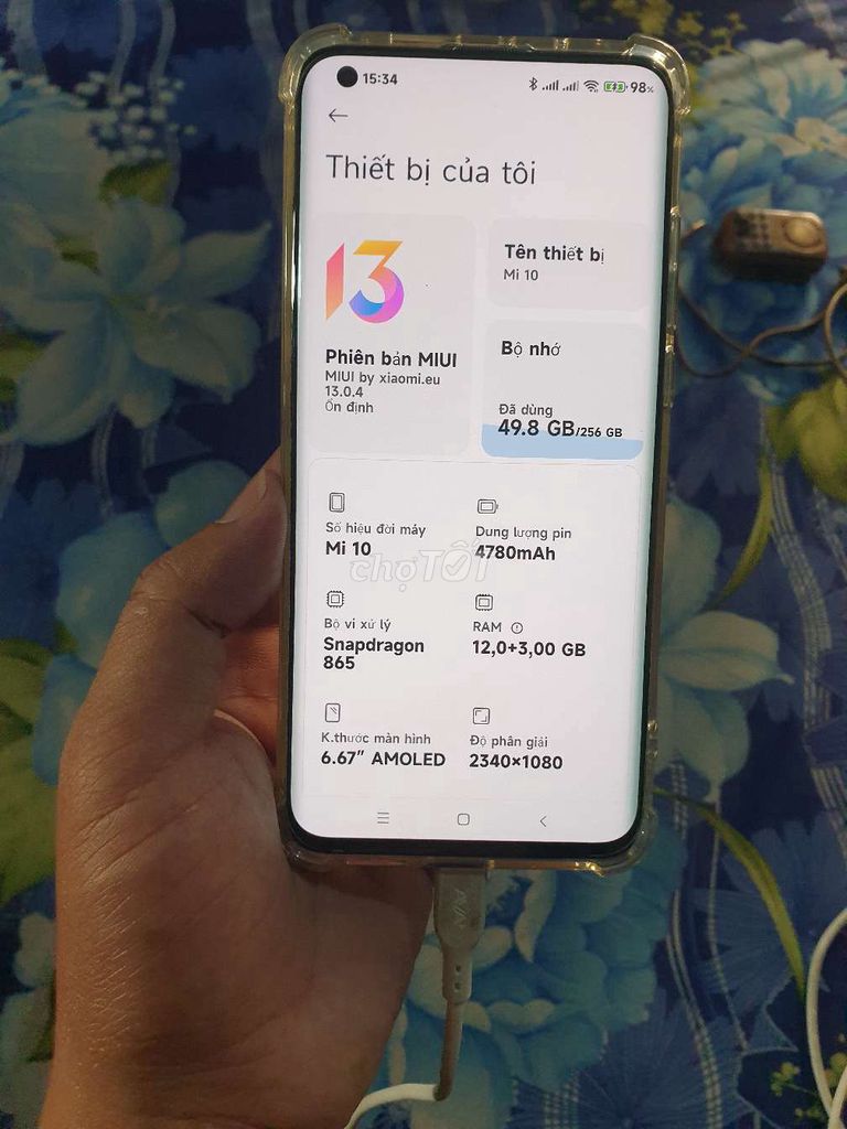 Xiaomi mi 10 5G ram12/256. Mua bán Điện thoại tại Huyện Bình Chánh Tp Hồ Chí Minh được đăng bởi xemdeptrai hình 1