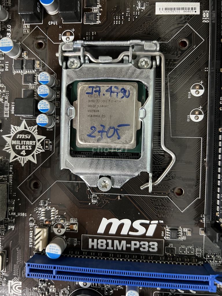 CPU Intel Core I7 4790 hàng tháo máy/. Mua bán Linh kiện (RAM, Card...) tại Quận Tây Hồ Hà Nội được đăng bởi MayTinhGiaReHaNoi hình 1