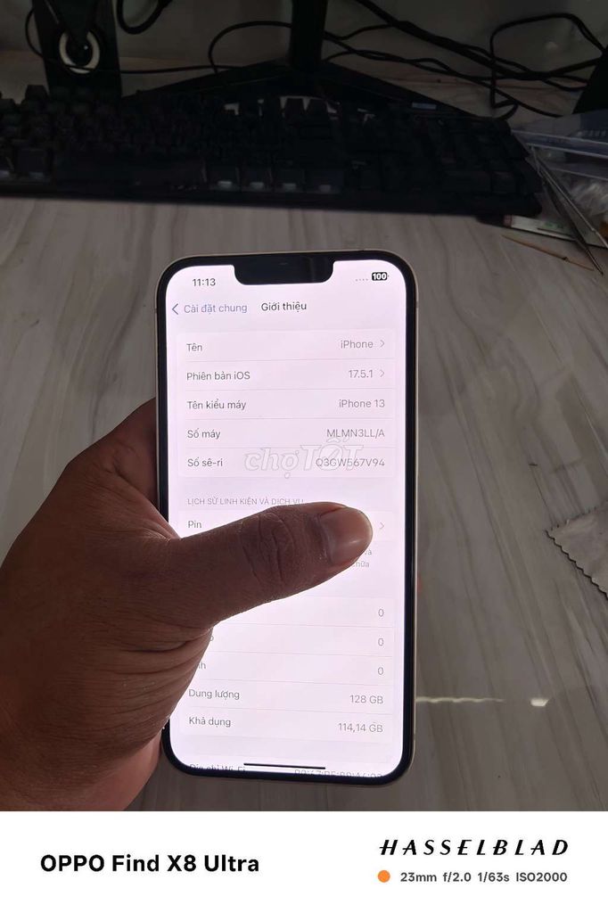 Apple iPhone 13 128GB Hồng Quốc tế LL/A. Mua bán Điện thoại tại Huyện Mỏ Cày Bắc Bến Tre được đăng bởi Khánh Nguyễn Mỏ Cày Bắc hình 1