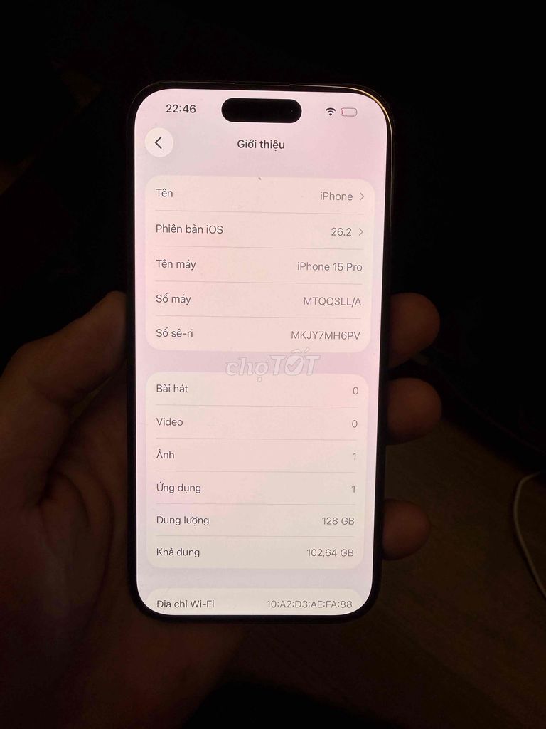 iPhone 15 Pro 128GB lock. Mua bán Điện thoại tại Quận Cầu Giấy Hà Nội được đăng bởi quang hình 1