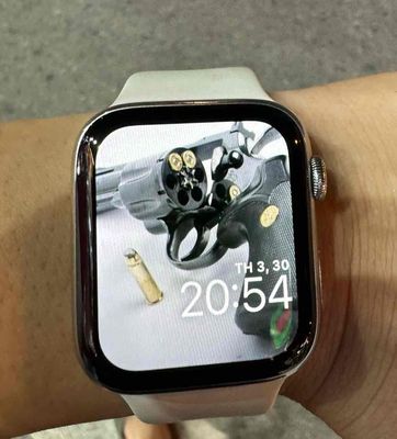 bán đồng hồ apple watch seris5 thép trắng bản 44