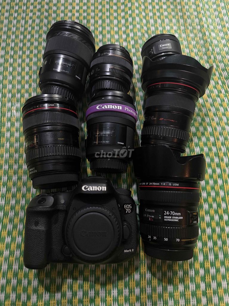 Máy ảnh Canon 7D Mark II và ống kính canon. Mua bán Máy ảnh, Máy quay tại Quận Liên Chiểu Đà Nẵng được đăng bởi Tài Kt hình 1