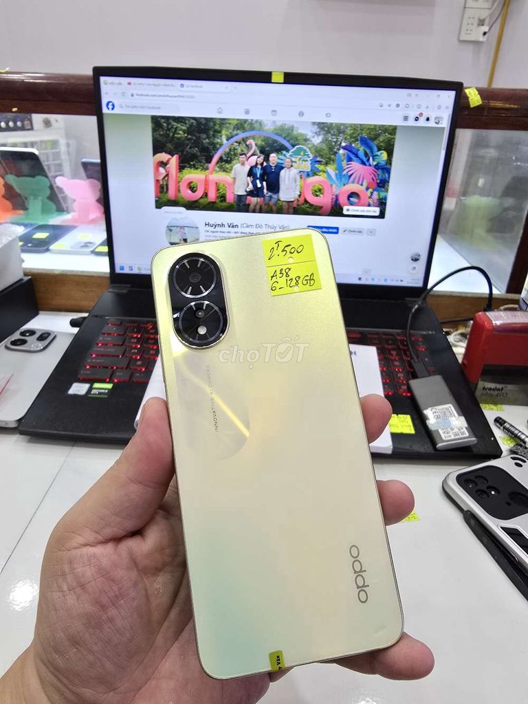 Oppo A38 - 128GB. Mua bán Điện thoại tại Thành phố Long Xuyên An Giang được đăng bởi Facebook Cầm Đồ Thúy Vân hình 1