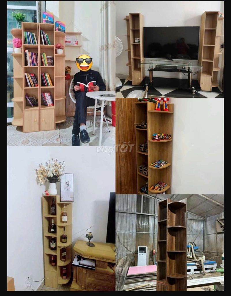 Kệ rượu, kệ góc 1m5x40x20cm 499k. Mua bán Tủ, kệ gia đình tại Quận Thanh Khê Đà Nẵng được đăng bởi Gia Dụng Thủy Lê hình 1