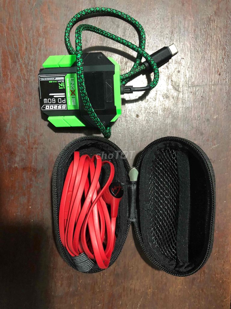 Tai nghe HyperX Cloud Earbuds 2 Đỏ + soud card. Mua bán Tivi, Âm thanh tại Thị Xã Buôn Hồ Đắk Lắk được đăng bởi Hùng hình 1